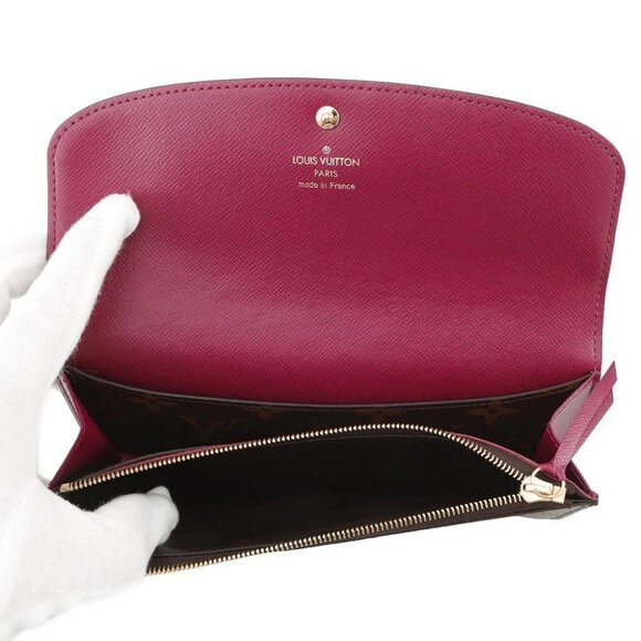 LOUIS VUITTON Portefeuille Emilie Monogram Fuchsia - Picture 6 of 12